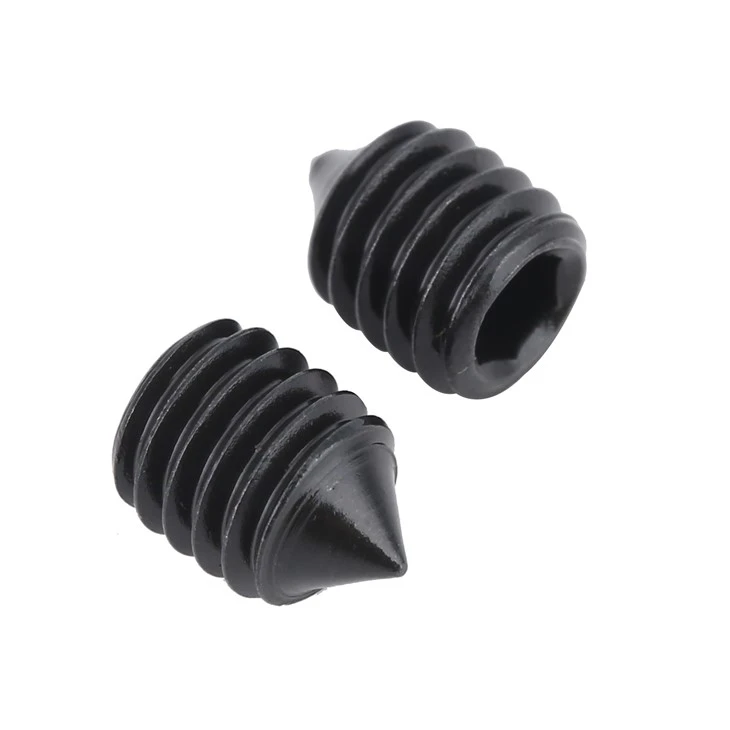 DIN913 Alloy Steel Black Oxide Cone Point Set Screw