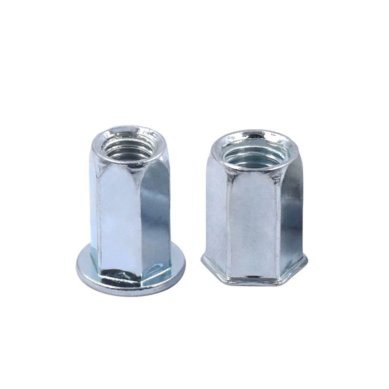 Flat hexagon nit -nøtter for arkplate