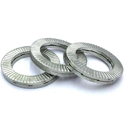 Dobbelt - Layer Wedege Lock Washer vs. Standard Spring Washer