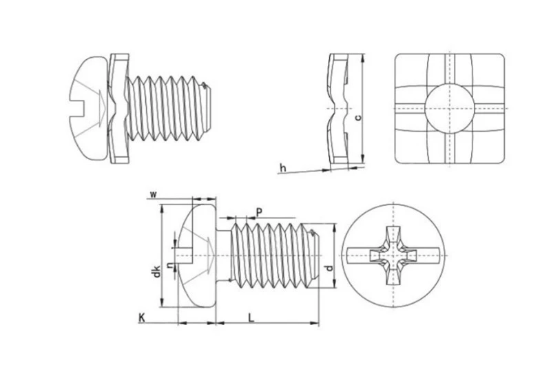 connection screw with square washer 1 connection screw with square washer 1