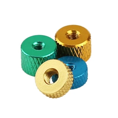 Aluminium knurret tommelmutter
